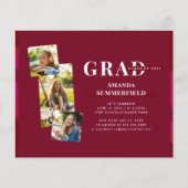 Abschluss 2024 Grad Fotos Party Einladung (Vorderseite)