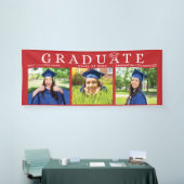 Abschluss 2024 Grad Fotos Rotes Party Dekor Banner (Messeveranstaltung)