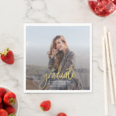 Abschluss 2024 Graduate Foto Script Party Paper Serviette (Beispiel)