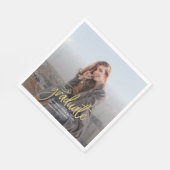 Abschluss 2024 Graduate Foto Script Party Paper Serviette (Ecke)