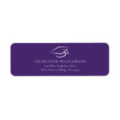 Abschluss 2024 Lila Rücksendeadresse (Vorne)