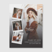 Abschluss 2024 Multi Foto Grad Bekanntgabe Magnetkarte (Vorderseite)