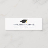 Abschluss 2024 Name Modern Grad Calling Card Mini Visitenkarte (Vorderseite)