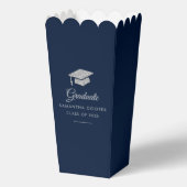 Abschluss 2024 Navy Blue Grad Party Custom Geschenkschachtel (Vorderseite)