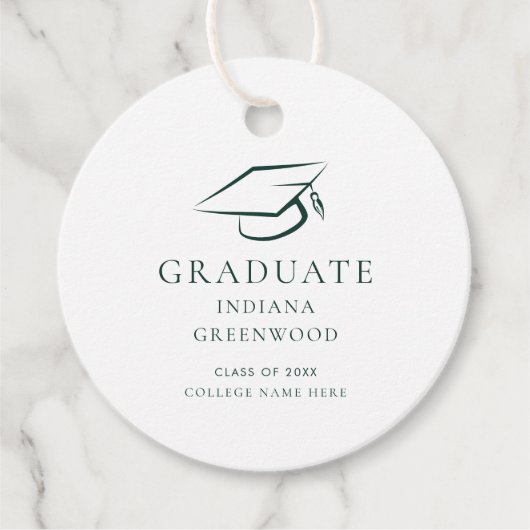 Abschluss 2024 Party Moderne Geschenkanhänger (Vorderseite)