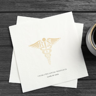 Abschluss 2024 Party-Papier für Krankenpflege Serviette