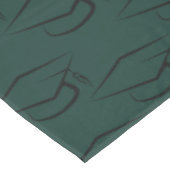 Abschluss 2024 - Schwarz und Grün Tischdecke (Schrägansicht)