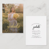 Abschluss 2024 Script Foto Graduate Ankündigung (Vorne/Hinten)