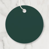Abschluss 2024 Script Green Modern Geschenkanhänger (Rückseite)