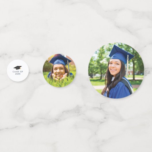 Abschluss 2024 Skript Foto Grad Party Konfetti (Vorderseiten)