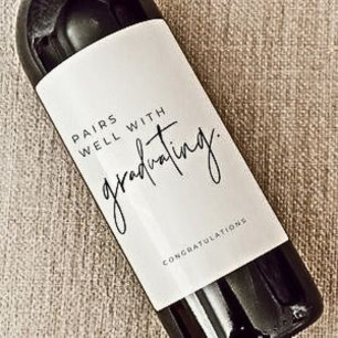 Abschluss 2024 weinetikett