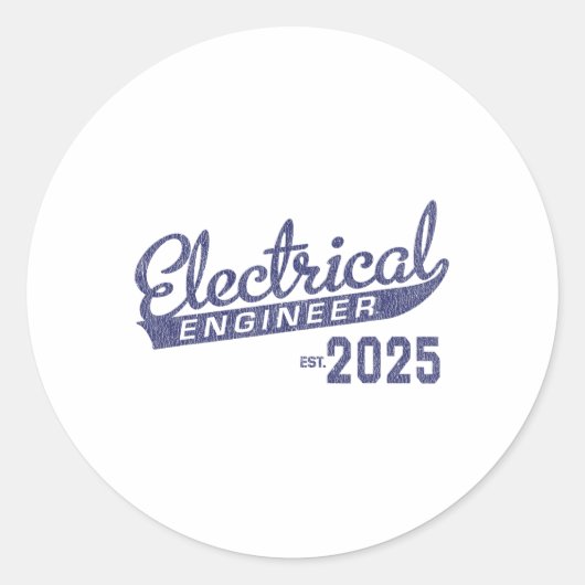 Abschluss 2025 1 runder aufkleber (Vorderseite)