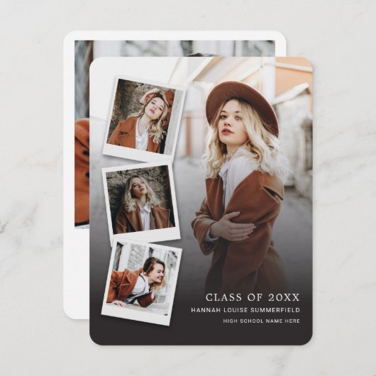 Abschluss 2025 4 Fotos Grad Bekanntgabe (Vorne/Hinten)