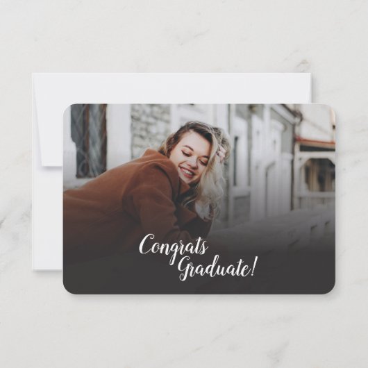 Abschluss 2025 4 Fotos Grad Party Einladung (Rückseite)