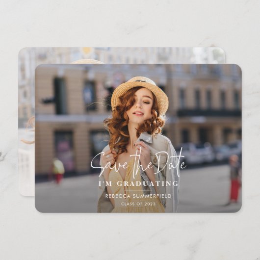 Abschluss 2025 Ankündigung Datum freihalten (Vorne/Hinten)