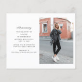 Abschluss 2025 Ankündigung von Foto (Rückseite)