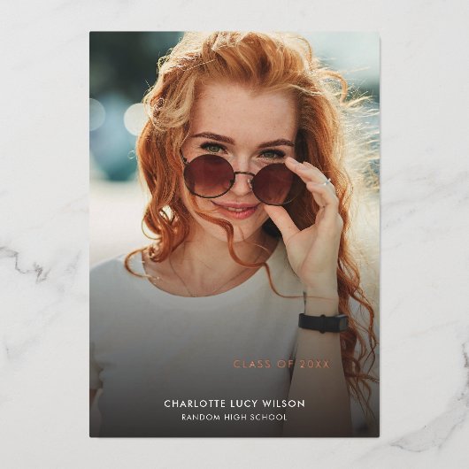 Abschluss 2025 Ankündigung von Foto (Vorderseite)