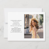 Abschluss 2025 Ankündigung von Foto (Rückseite)