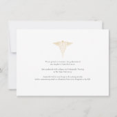 Abschluss 2025 Ankündigung von Foto-Krankenschwest (Rückseite)