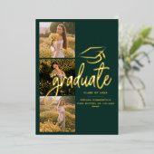 Abschluss 2025 Ankündigung von Green Foto Gold Foi (Stehend vorne)