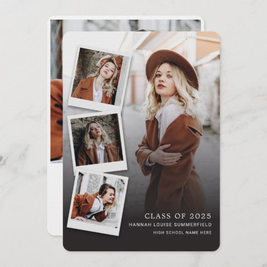 Abschluss 2025 Ankündigung zu Multi-Foto (Vorne/Hinten)