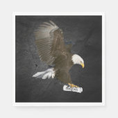 Abschluss 2025 Bald Eagle mit Diplom Serviette (Vorderseite)