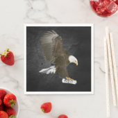 Abschluss 2025 Bald Eagle mit Diplom Serviette (Beispiel)