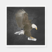 Abschluss 2025 Bald Eagle mit Diplom Serviette (Vorderseite)