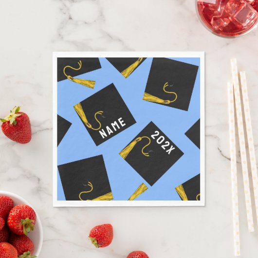 Abschluss 2025 Blau Serviette (Beispiel)