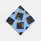 Abschluss 2025 Blau Serviette (Ecke)