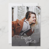 Abschluss 2025 Botanisches Foto Grad Party Einladung (Rückseite)