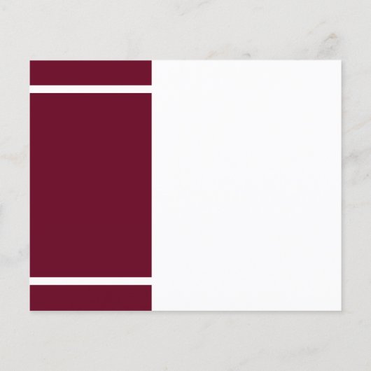 Abschluss 2025 Burgund Grad Party Einladung (Rückseite)