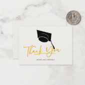 Abschluss 2025 Cap Grad Vielen Dank Mitteilungskarte (Vorderseite/Rückseite Beispiel)