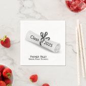 Abschluss 2025 Diplom auf Weiß Serviette (Beispiel)