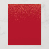 Abschluss 2025 - Einladung für Party-Rotes Gold (Rückseite)