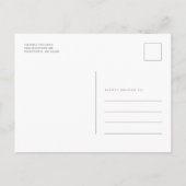 Abschluss 2025 Elegant Grad Party Einladungspostkarte (Rückseite)