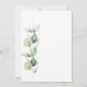 Abschluss 2025 Eukalyptus Grad Party Einladung (Rückseite)