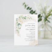 Abschluss 2025 Eukalyptus Grad Party Einladungspostkarte (Stehend Vorderseite)