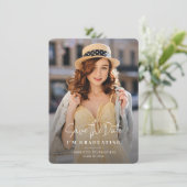 Abschluss 2025 Foto Ankündigung Datum freihalten (Stehend Vorderseite)