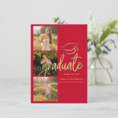 Abschluss 2025 Foto Collage Grad Bekanntgabe (Stehend Vorderseite)