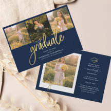 Abschluss 2025 Foto Collage Grad Bekanntgabe