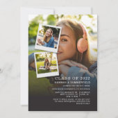 Abschluss 2025 Foto Collage Grad Party Einladung (Vorderseite)