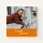 Abschluss 2025 Foto Collage Party Guest Notizblock (Rückseite)