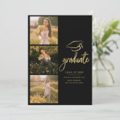 Abschluss 2025 Foto Collage Script Ankündigung (Stehend Vorderseite)