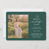 Abschluss 2025 Foto Collage Script Green Ankündigung (Rückseite)