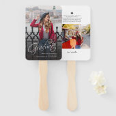 Abschluss 2025 Foto Dankeschön Fächer (Vorne und Hinten)