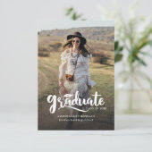 Abschluss 2025 Foto Elegant Grad Ankündigung (Stehend Vorderseite)