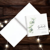 Abschluss 2025 Foto Eucalyptus Grad Gästebuch Notizblock