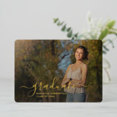 Abschluss 2025 Foto Gold Foil Ankündigung (Stehend vorne)