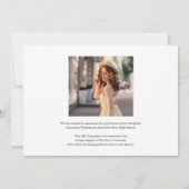 Abschluss 2025 Foto Grad Ankündigung (Rückseite)